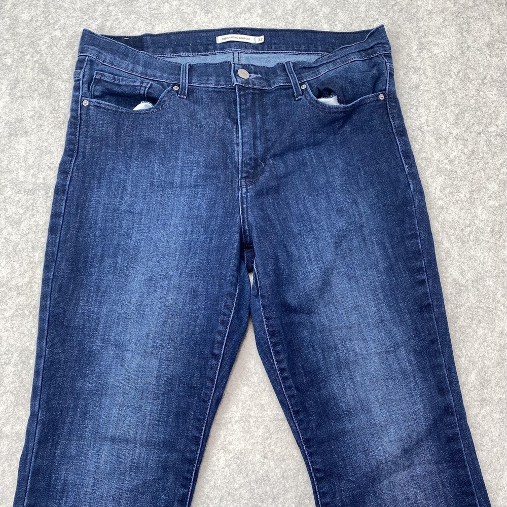 Levi's 315 Shaping Bootcut Jeans Womens 32x30 (33x28) Blue Mid Rise Stretch